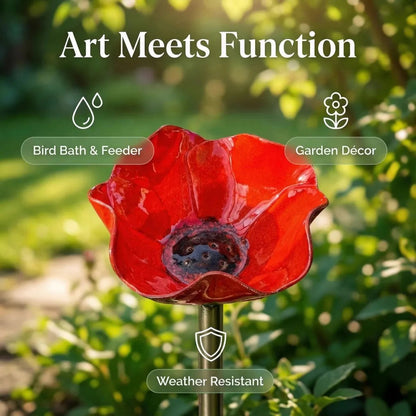 💖🎁2026 Mother's Day Gifts 🎁Handmade Metal Flower Garden Stake🐦