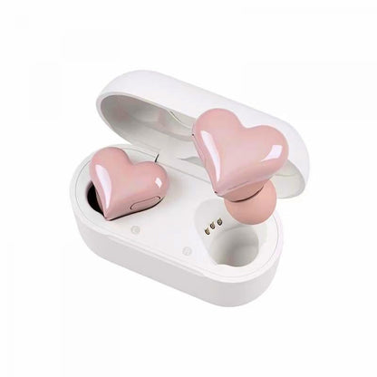 🔥HOT SALE 49% OFF❤️Heart Shape Wireless Noise Cancelling In-Ear Gaming Headset with LED Touch Control