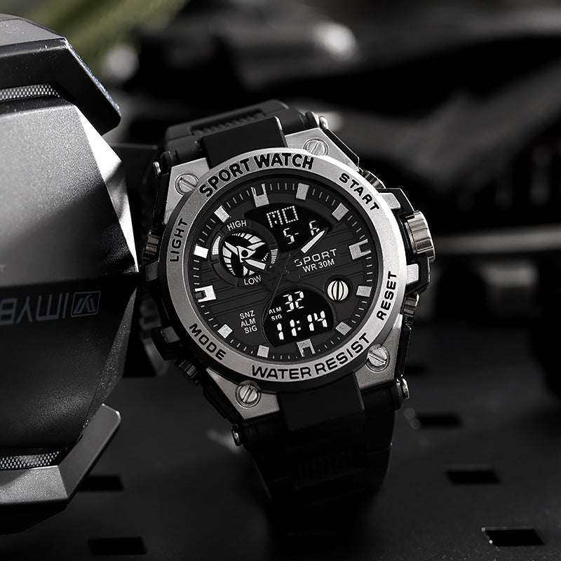 🔥 Men’s Dual-Display Waterproof Luminescent Outdoor Sports Digital Watch
