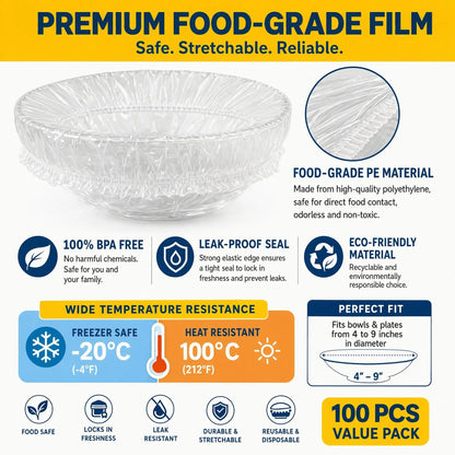 🔥Buy More Save More🔥100pcs Food-grade disposable cling film - Kitchen Bread Proofing