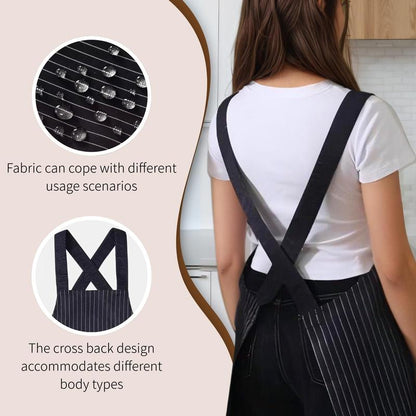 ✨Apron with Pockets for Women and Men Cross Back Design with Towel