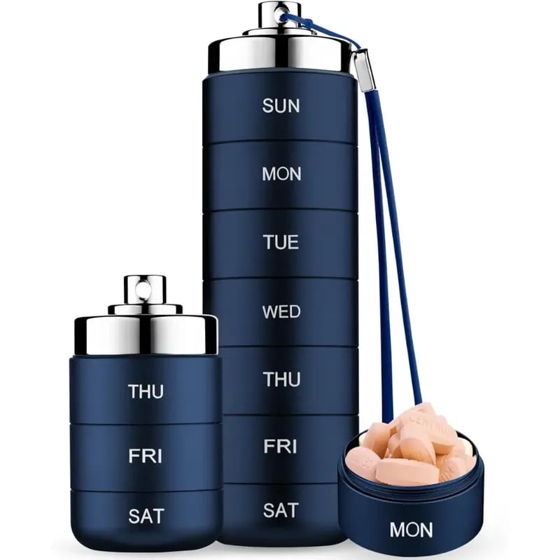 Metal Travel Pill Organizer