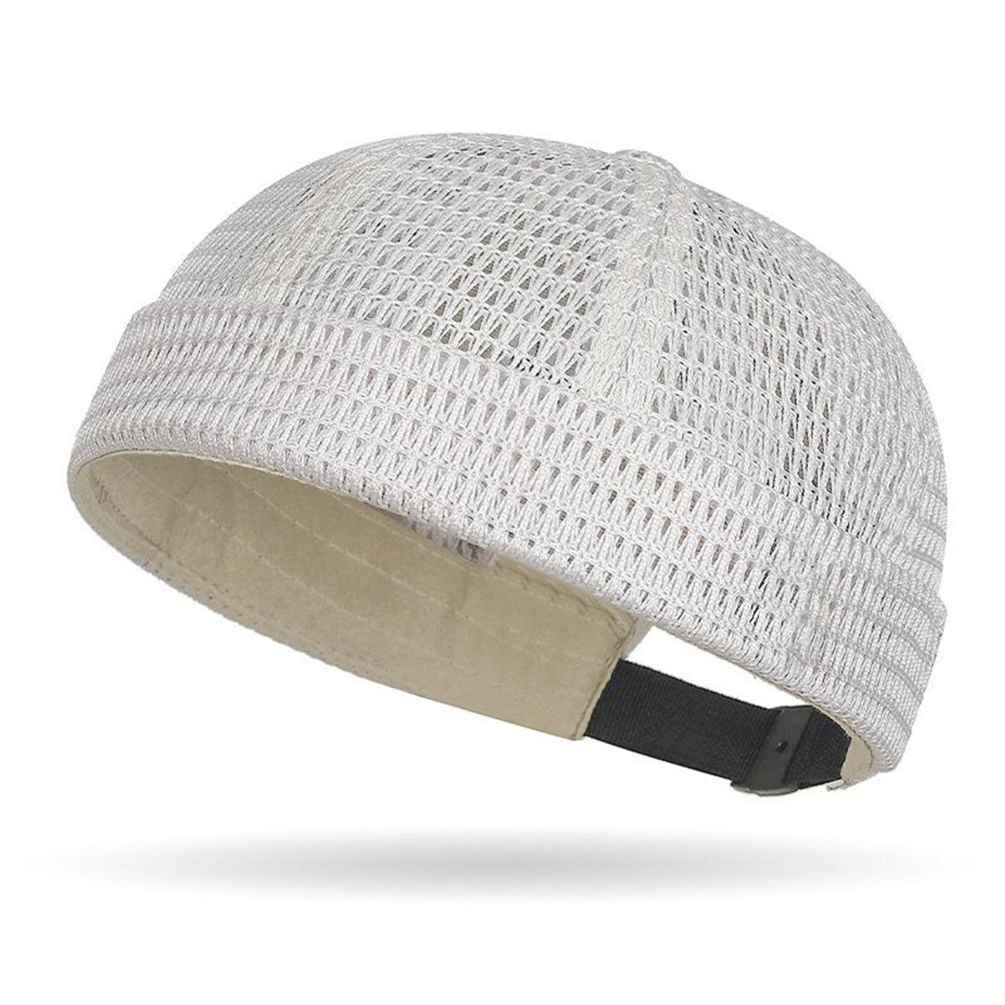 🔥Herren Atmungsaktive Schirmlose Docker-Mütze – Leichte Mesh-Skullcap für Sommer Outdoor-Bekleidung