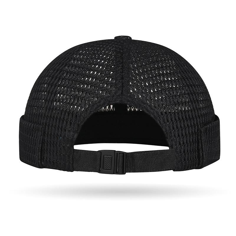 🔥Herren Atmungsaktive Schirmlose Docker-Mütze – Leichte Mesh-Skullcap für Sommer Outdoor-Bekleidung