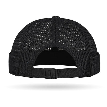 🔥Herren Atmungsaktive Schirmlose Docker-Mütze – Leichte Mesh-Skullcap für Sommer Outdoor-Bekleidung
