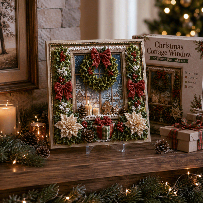 🎁 3D-kerststof-poke-art-set