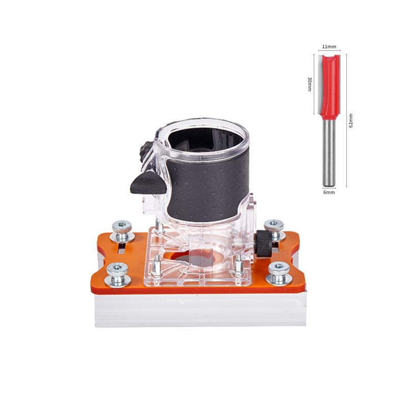 💥2-in-1 Woodworking Trimmer Slotting Auxiliary Positioning Bracket