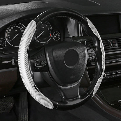 Non-Slip Half Cover Car Steering Wheel Protector | Easy Clip On Installation