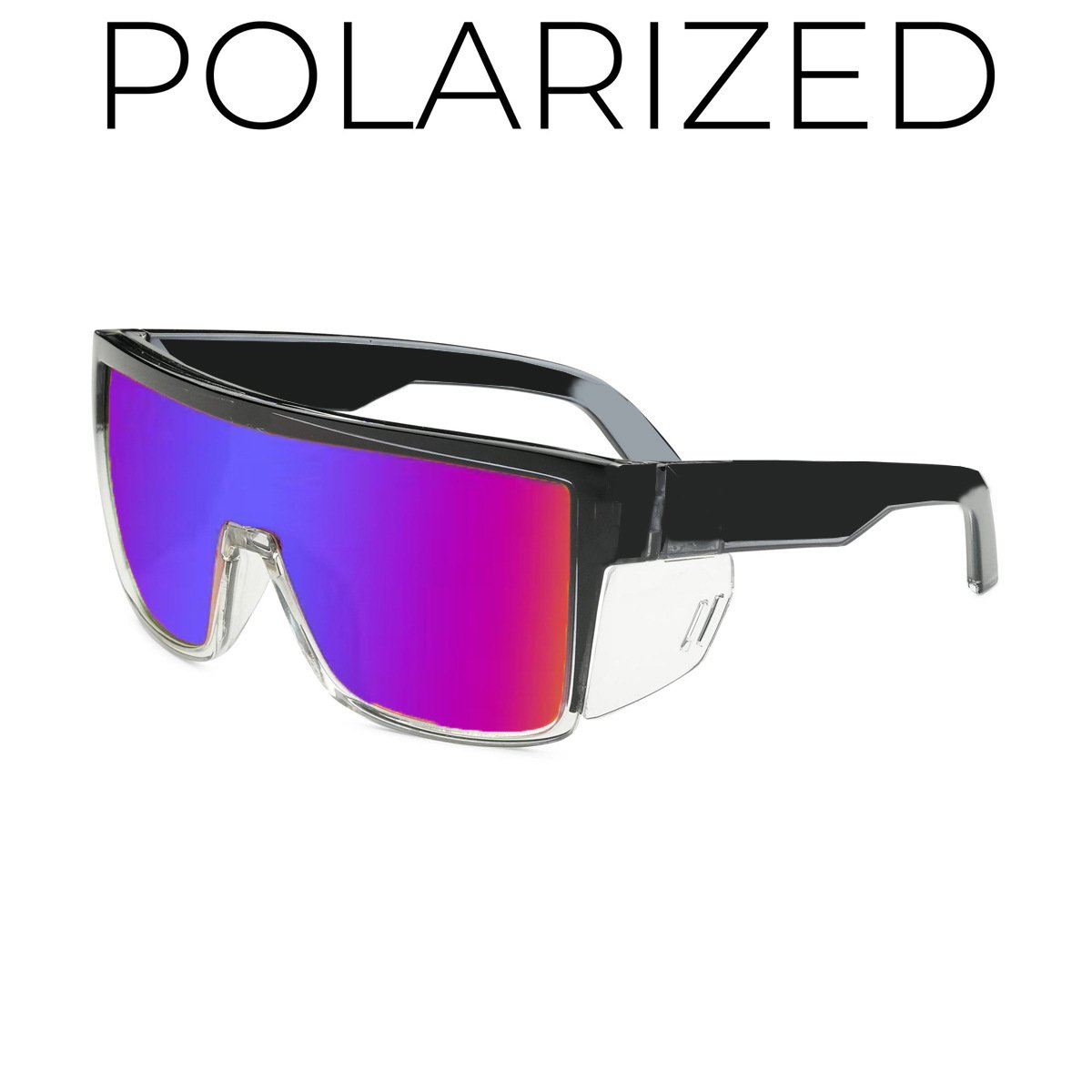 ⚡Hot Sales 50% OFF🔥ANSI Z87+ Safety Sunglasses Mirrored Colored Lens Side Protection Removable Side Shields