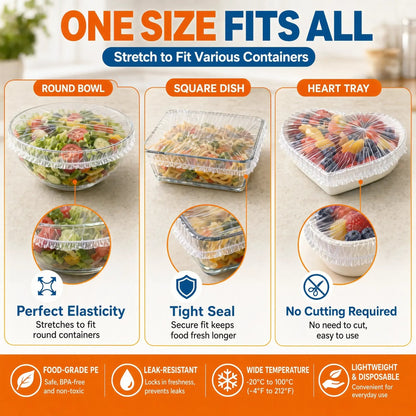 🔥Buy More Save More🔥100pcs Food-grade disposable cling film - Kitchen Bread Proofing