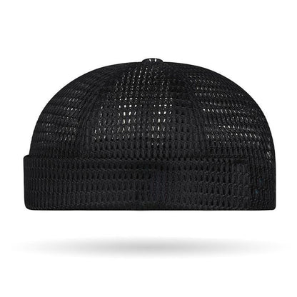 🔥Herren Atmungsaktive Schirmlose Docker-Mütze – Leichte Mesh-Skullcap für Sommer Outdoor-Bekleidung