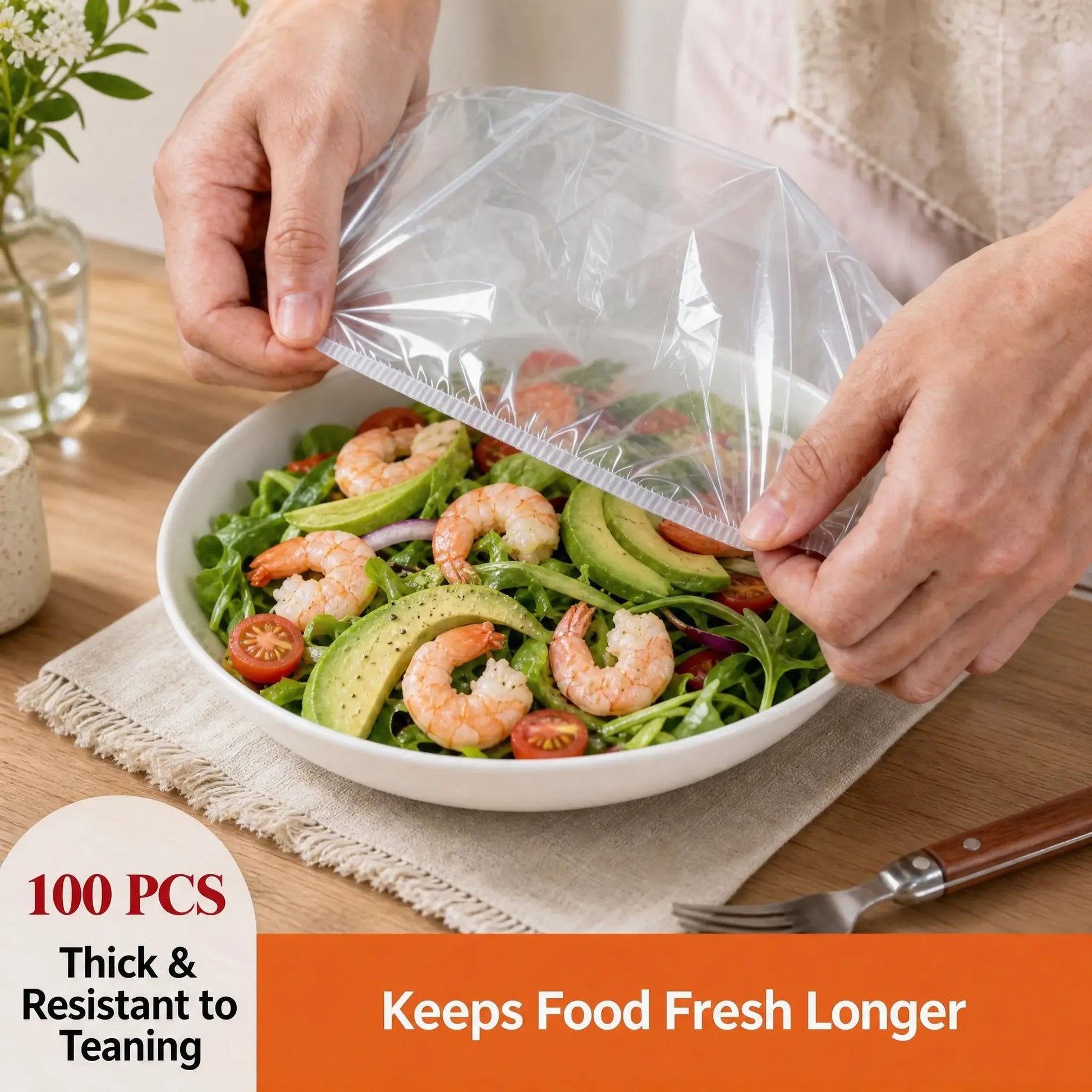 🔥Buy More Save More🔥100pcs Food-grade disposable cling film - Kitchen Bread Proofing