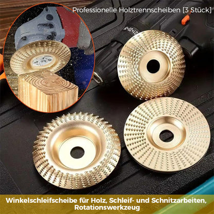 Hochleistungs-Holzschnitzscheiben-Set (3-teilig)