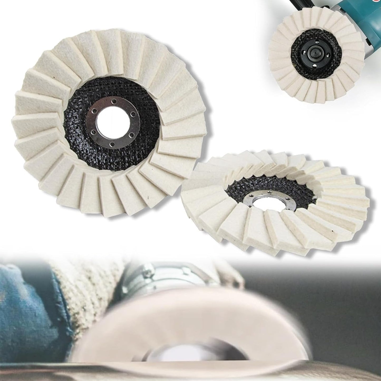 💥Industrial-Grade High-Density Compressed Wool Polishing Disc