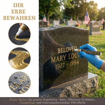 🐦Goldener Grabstein-Markierungsstift zur Wiederherstellung verblasster Grabinschriften