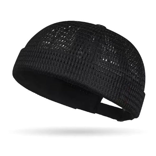 🔥Herren Atmungsaktive Schirmlose Docker-Mütze – Leichte Mesh-Skullcap für Sommer Outdoor-Bekleidung