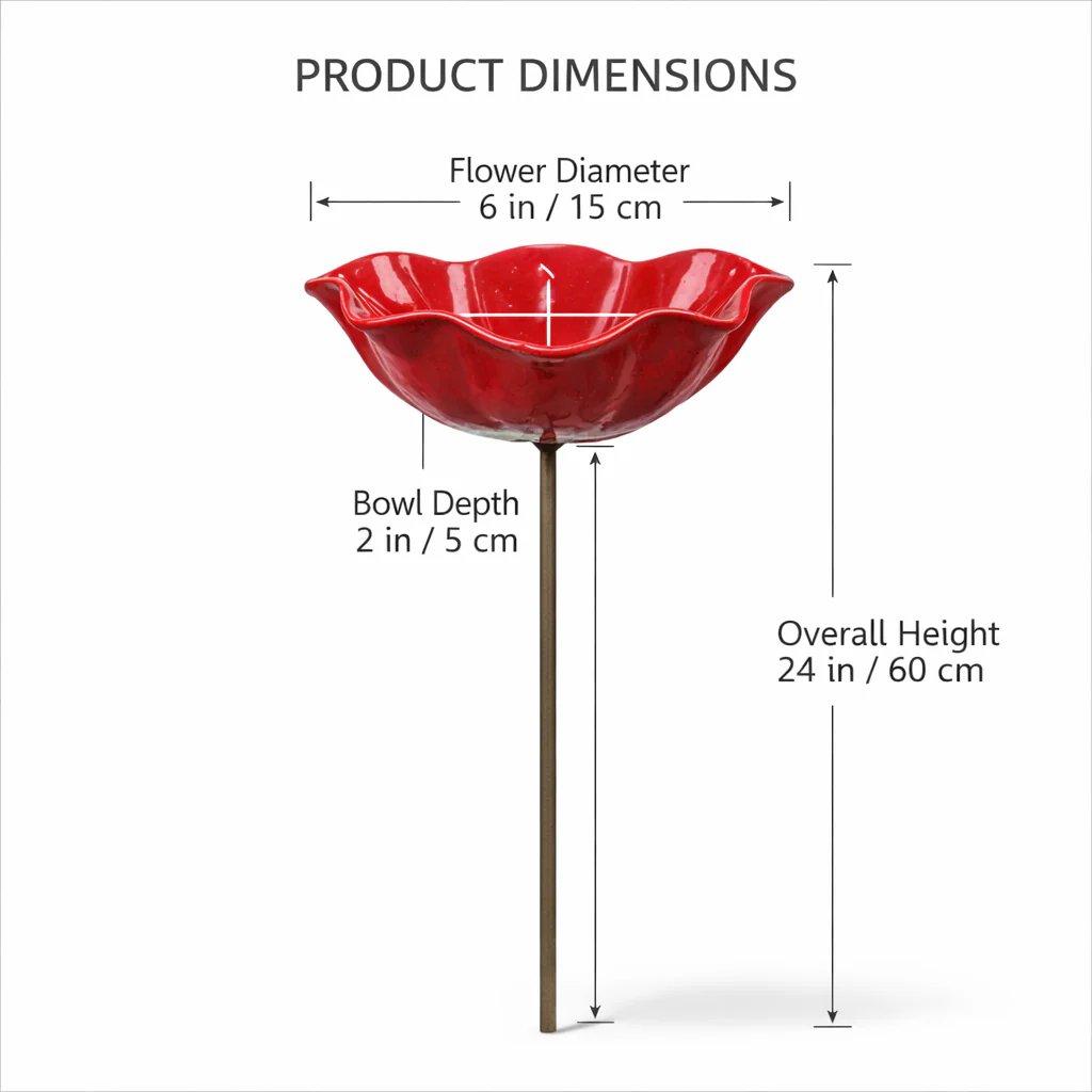 💖🎁2026 Mother's Day Gifts 🎁Handmade Metal Flower Garden Stake🐦