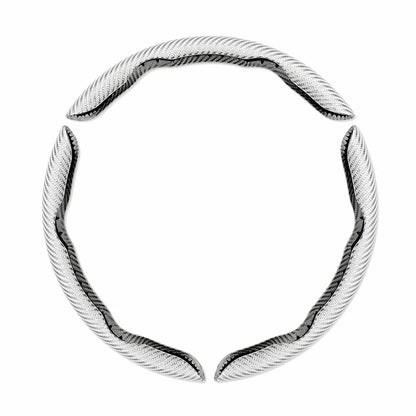Non-Slip Half Cover Car Steering Wheel Protector | Easy Clip On Installation