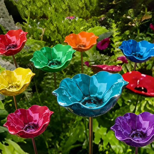 💖🎁2026 Mother's Day Gifts 🎁Handmade Metal Flower Garden Stake🐦