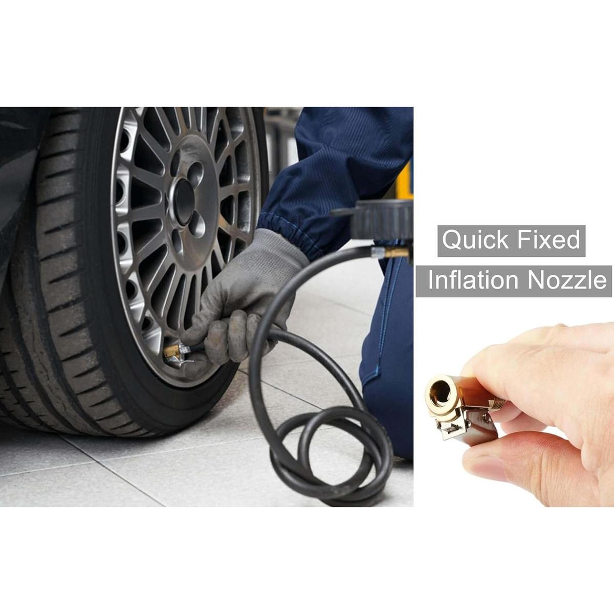 2Pack 8mm Tire Air Chuck with Clip Adapter – No Leak, No Hassle, Just Fast Inflation 🚗💨