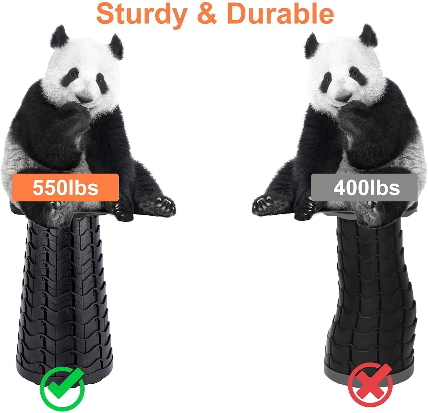 2026 Upgraded Heavy-Duty Collapsible Portable Stool