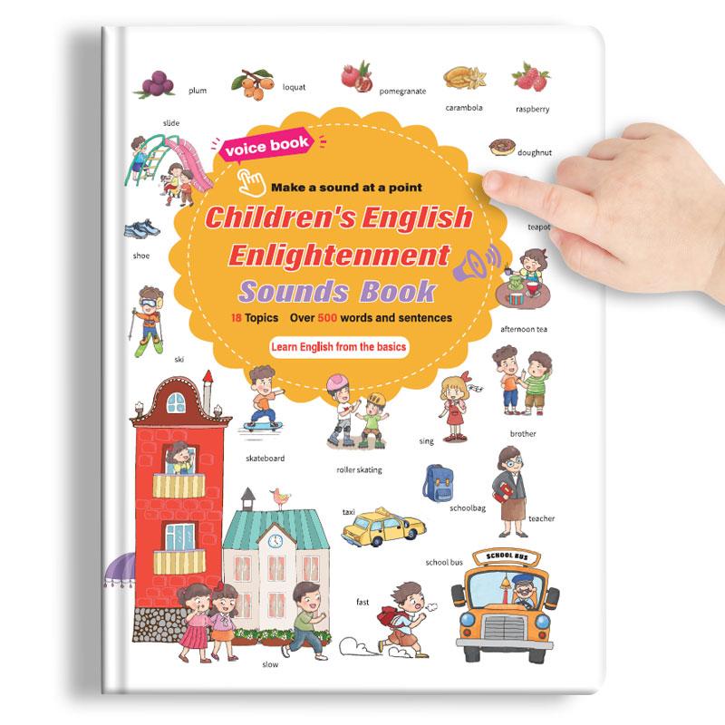 📚 500-Word Toddler Audio Learning Book 🎧 Tap to Learn 18 Daily Topics Vocabulary