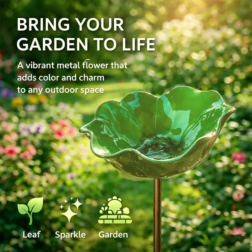 💖🎁2026 Mother's Day Gifts 🎁Handmade Metal Flower Garden Stake🐦