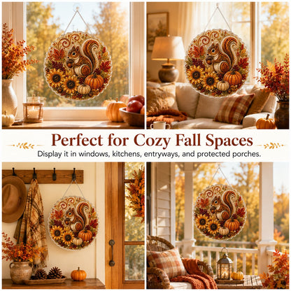 ✨Autumn Diamond Painting Hanging Ornament Kit | Luxury Flocked Canvas with Scratch-Resistant Non-Fading Diamond Beads DIY Handmade Fall Hanging Decor 🍁💎