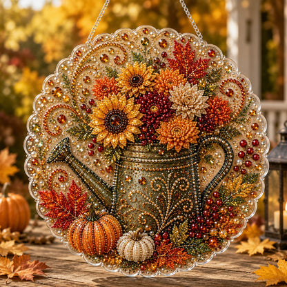 ✨Autumn Diamond Painting Hanging Ornament Kit | Luxury Flocked Canvas with Scratch-Resistant Non-Fading Diamond Beads DIY Handmade Fall Hanging Decor 🍁💎