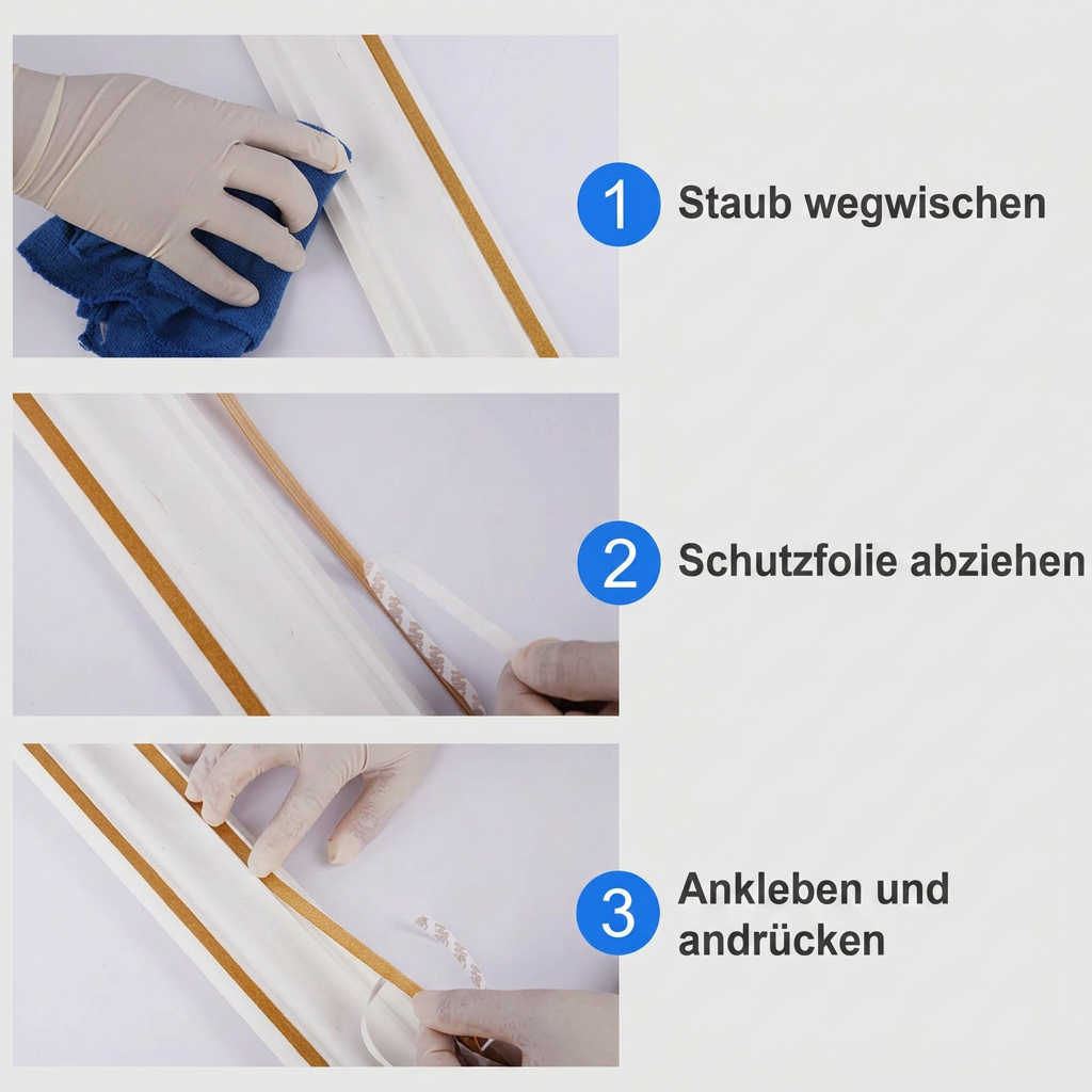 🔥🔥🔥Selbstklebendes Anti-Schimmel-Fugenverschönerungsband (6 M)