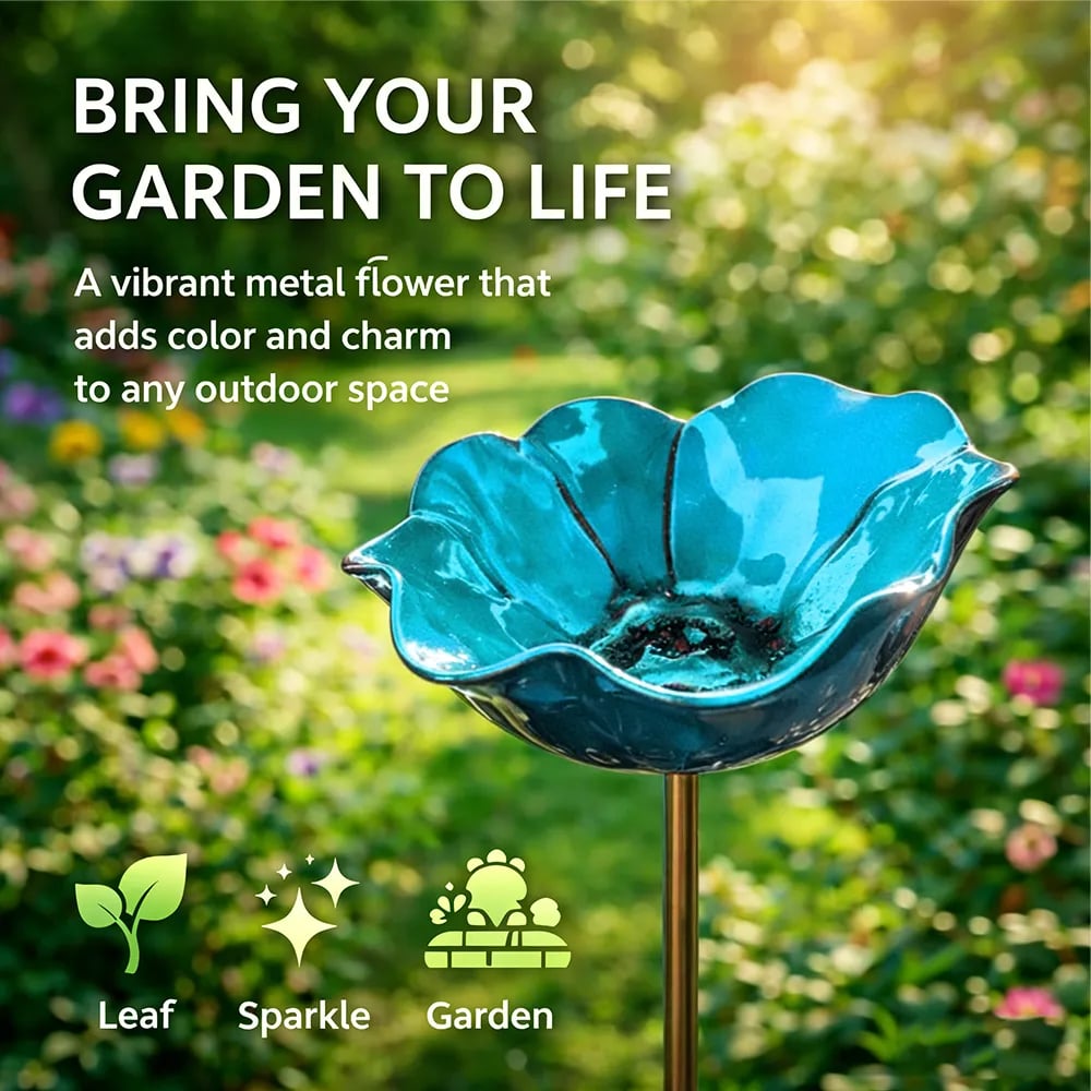 💖🎁2026 Mother's Day Gifts 🎁Handmade Metal Flower Garden Stake🐦