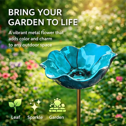 💖🎁2026 Mother's Day Gifts 🎁Handmade Metal Flower Garden Stake🐦