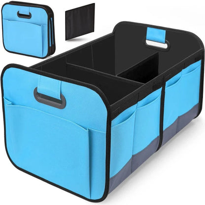 Foldable Car Trunk Storage Organizer with Lid