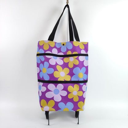2-in-1 Foldable Shopping Cart