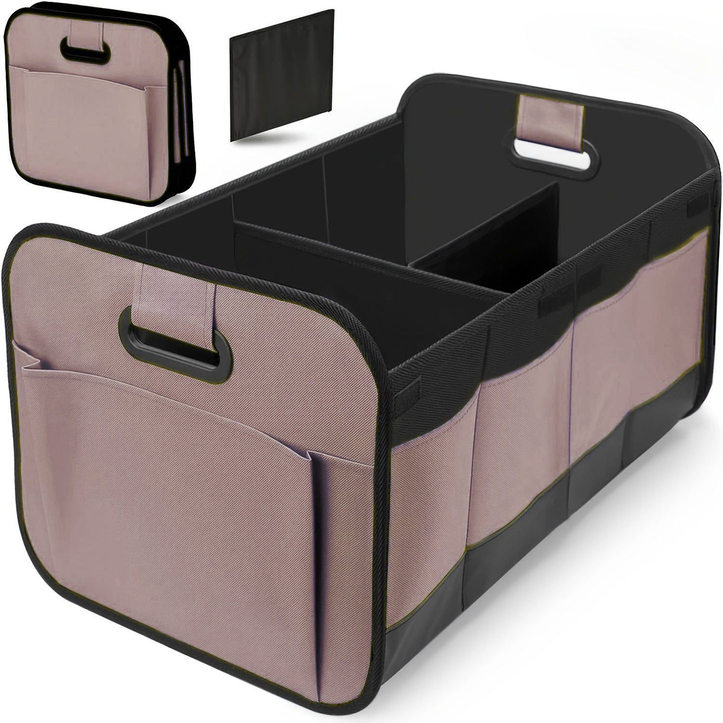 Foldable Car Trunk Storage Organizer with Lid