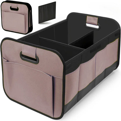 Foldable Car Trunk Storage Organizer with Lid