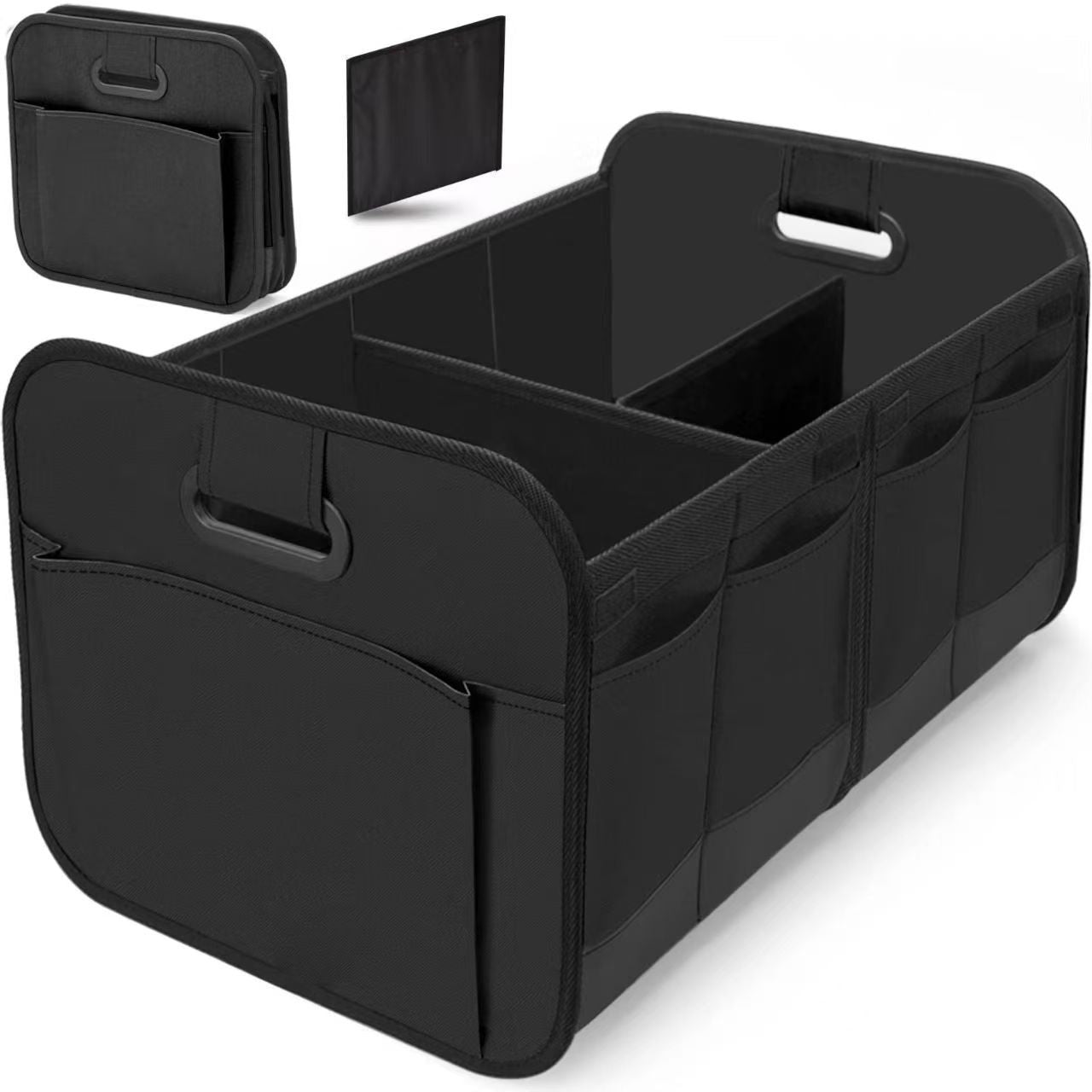 Foldable Car Trunk Storage Organizer with Lid