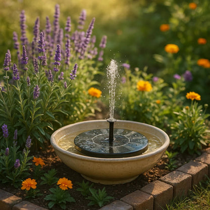☀️ Solar-Powered Fountain ✨Garden Oasis, No Wires No Hassle💦