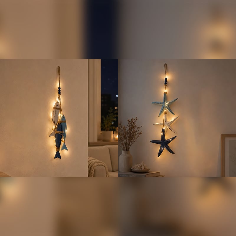 Decorazioni da appendere in stile costiero: stelle marine e pesci 🐠✨