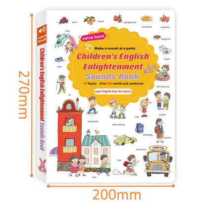 📚 500-Word Toddler Audio Learning Book 🎧 Tap to Learn 18 Daily Topics Vocabulary