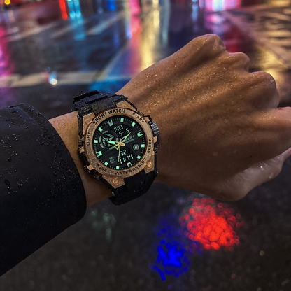 🔥 Men’s Dual-Display Waterproof Luminescent Outdoor Sports Digital Watch