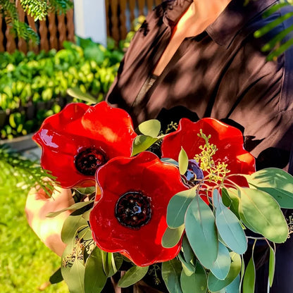 💖🎁2026 Mother's Day Gifts 🎁Handmade Metal Flower Garden Stake🐦