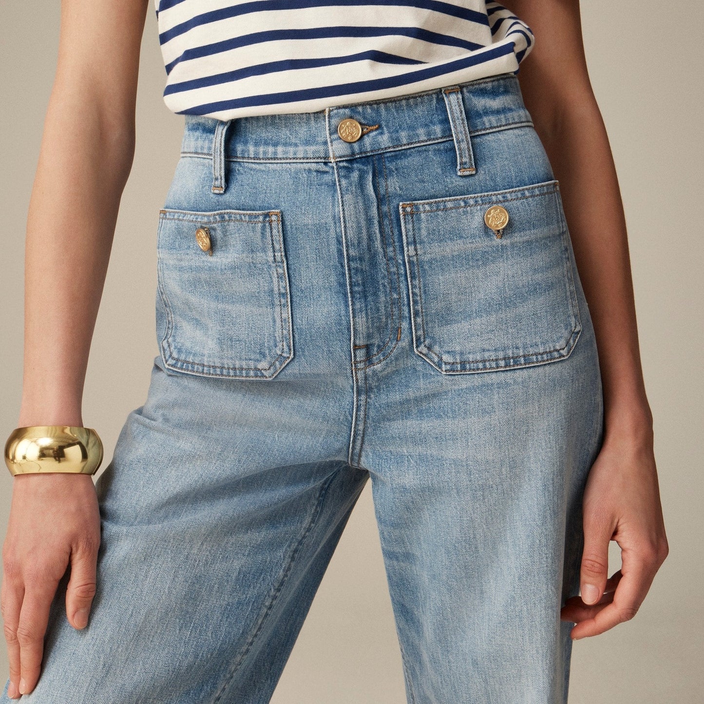 🧣👖Tummy Control Sailor Wide Leg Trouser