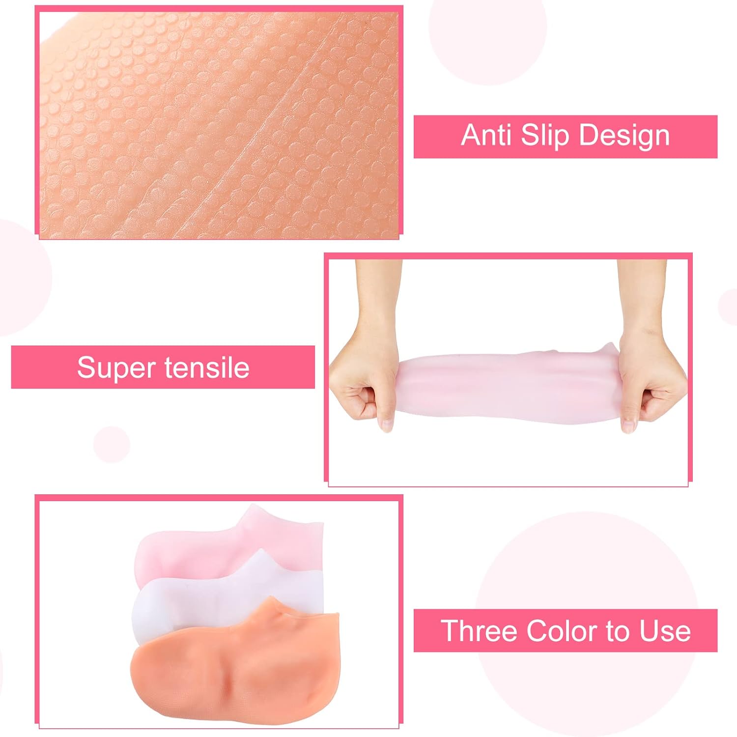 🥳2026 HOT SALE🥳💞50K+ SOLD!🦶✨ 50% OFF! Moisturizing Foot Mask Socks – Silicone gel locks in moisture, releases plant oils. Softens cracks & rough skin – wear with shoes for all‑day care! 🌿🧦