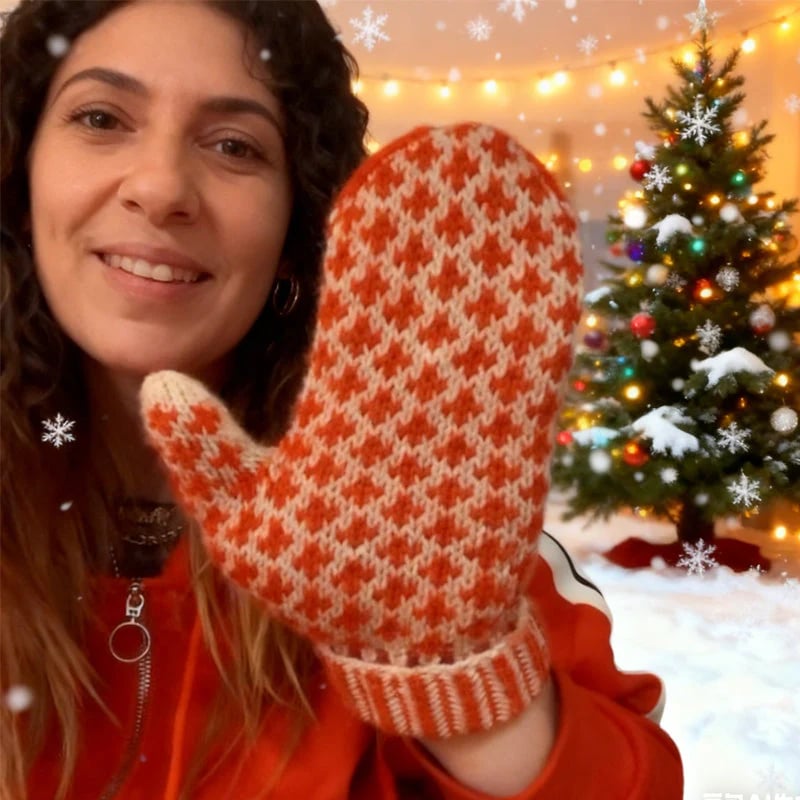 🎅 The Naughty List Mittens | Cozy Knit with a Hidden Attitude 🖕✨