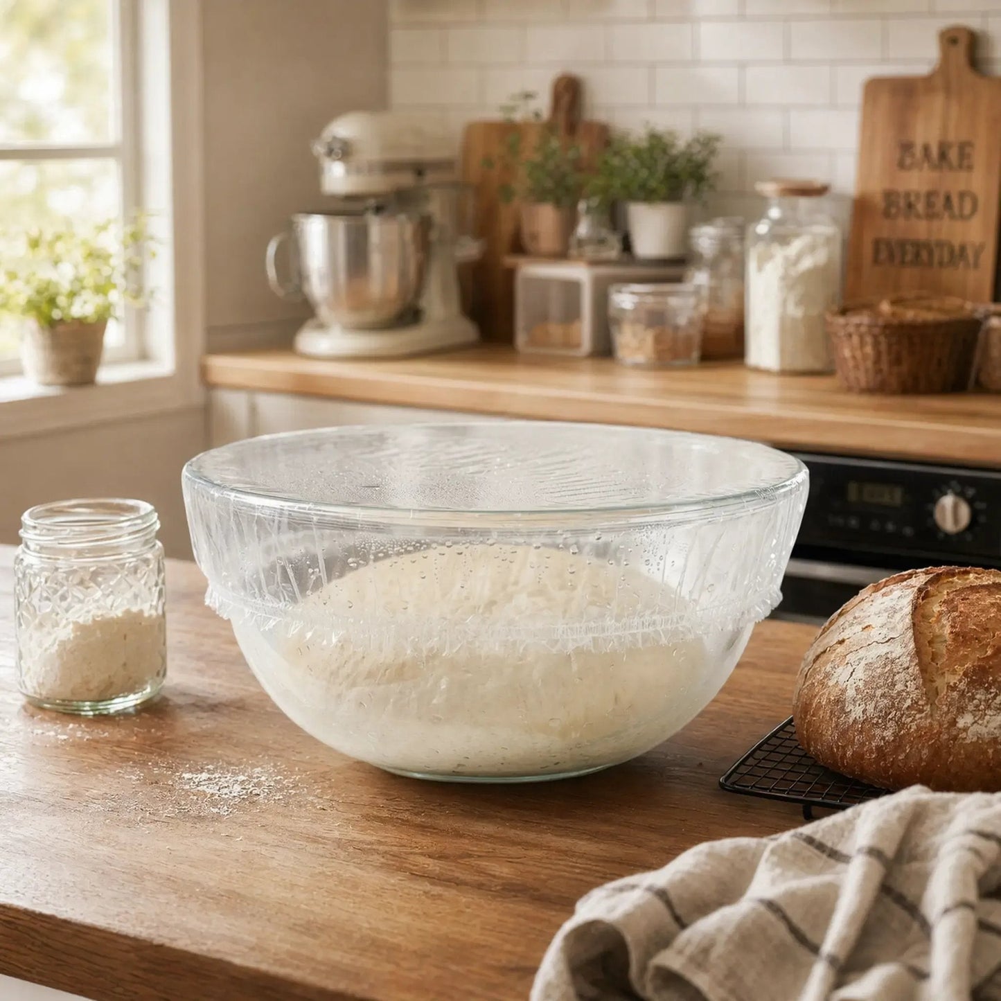 🔥Buy More Save More🔥100pcs Food-grade disposable cling film - Kitchen Bread Proofing