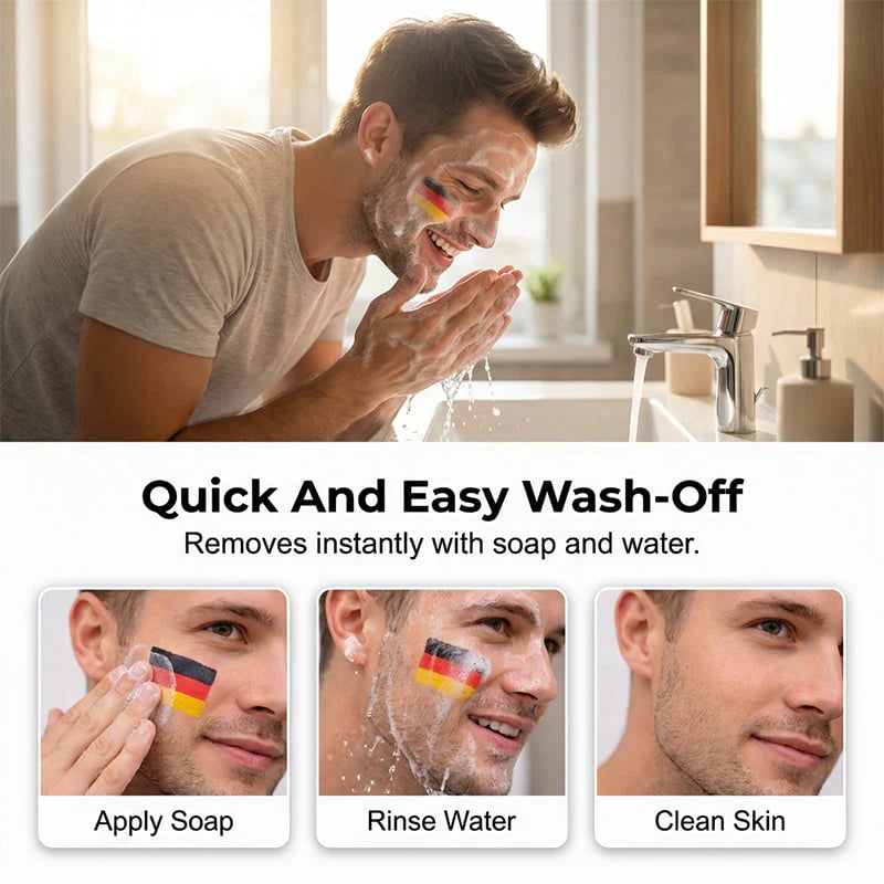 🌈✨National Flag Face Paint Stick for Sports Fans
