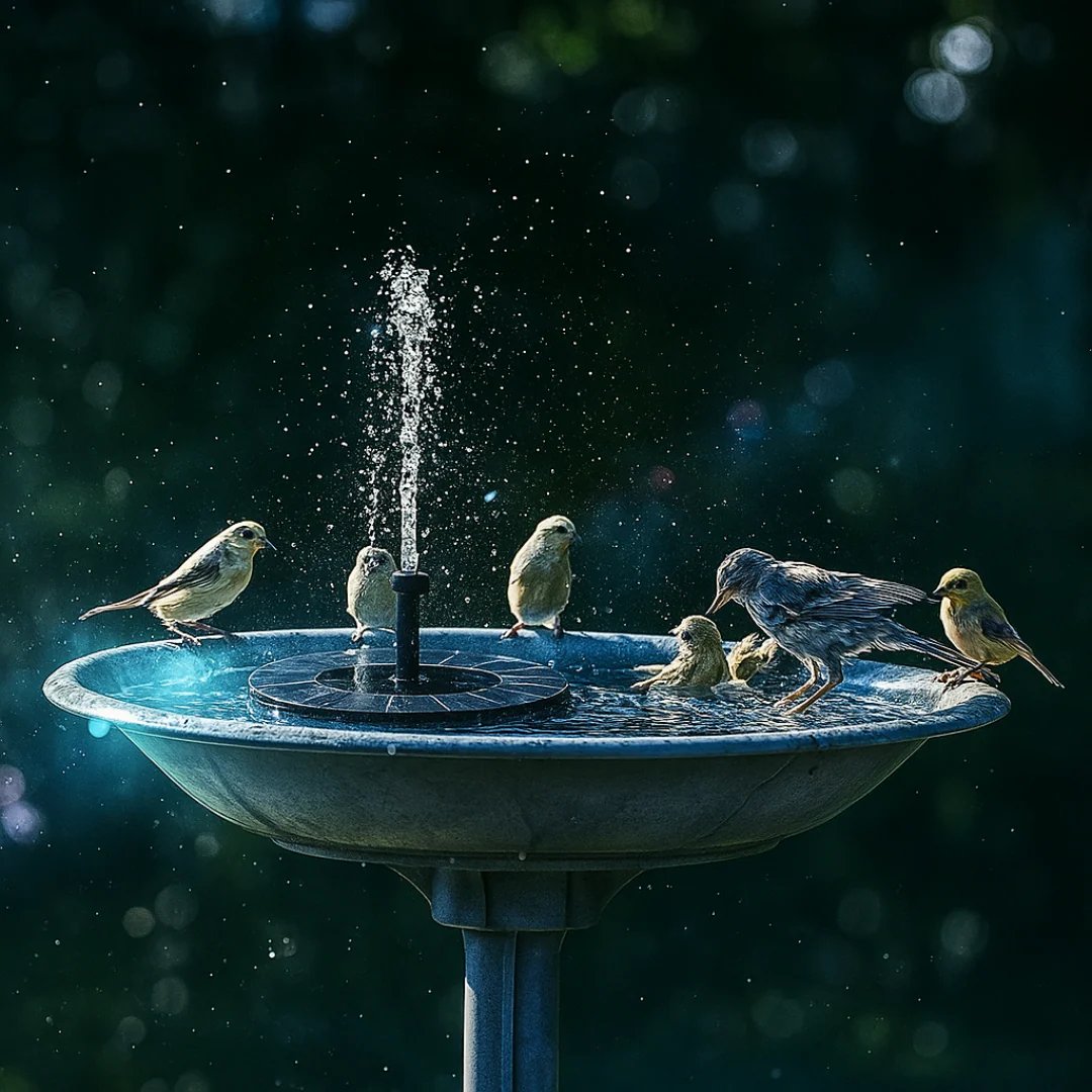 ☀️ Solar-Powered Fountain ✨Garden Oasis, No Wires No Hassle💦