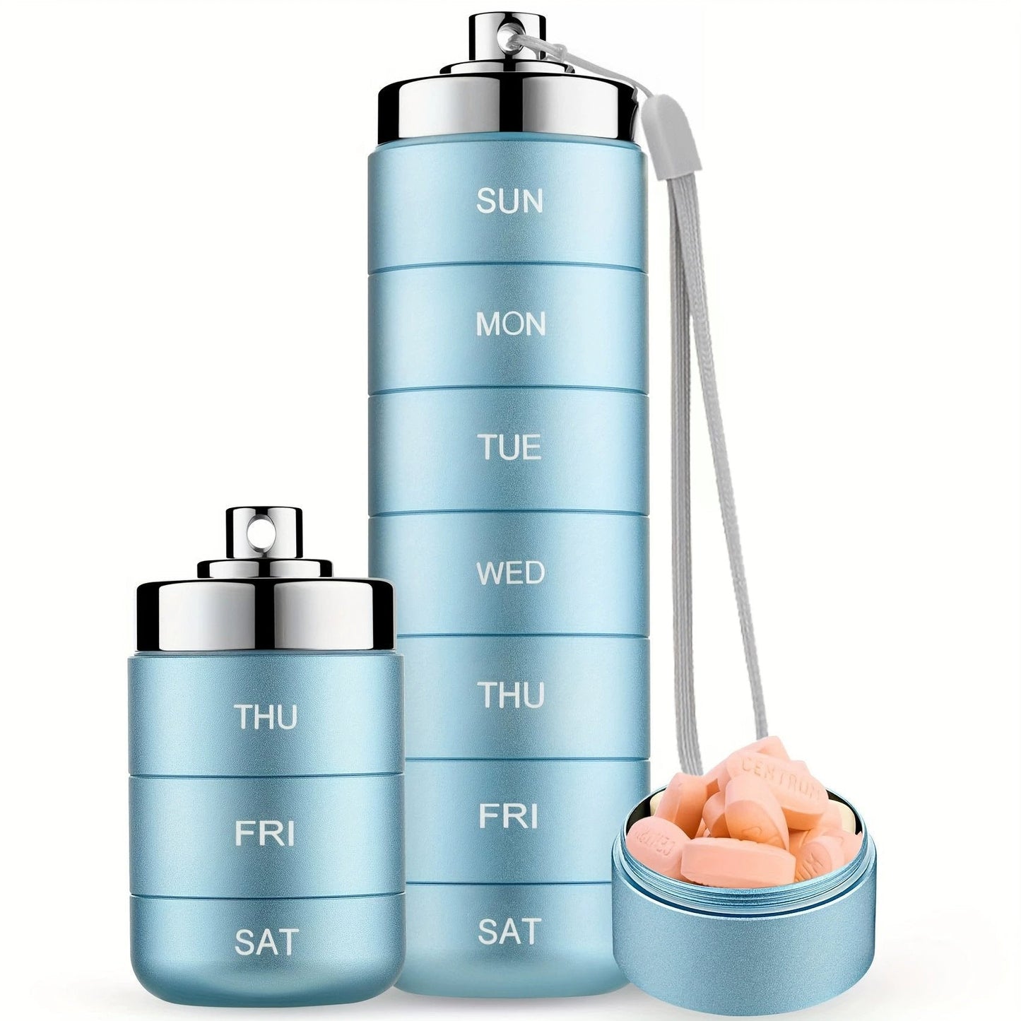 Metal Travel Pill Organizer