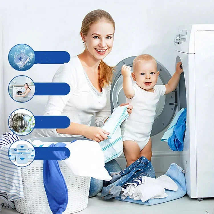 🧼 KÖP 3, FÅ 2 GRATIS! 🌀 Tvättmaskinsrengörare – Avkalkar, Avlägsnar Mögel & Eliminerar Obehagliga Odorer – För en Renare Maskin ✨